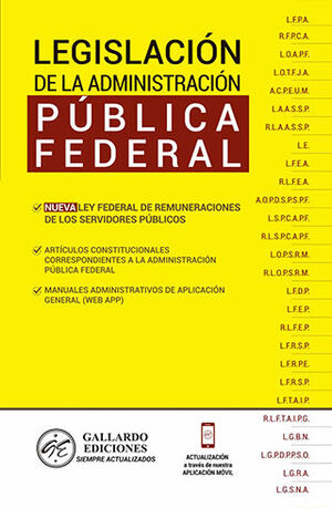 LEGISLACIÓN DE LA ADMINISTRACIÓN PÚBLICA FEDERAL - 2.ª ED. 2023