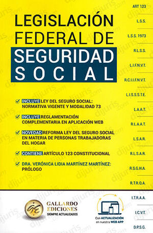 LEGISLACIÓN FEDERAL DE SEGURIDAD SOCIAL - 1.ª ED. 2023