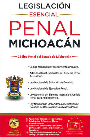 LEGISLACIÓN PENAL DE MICHOACÁN - 8.ª ED. 2025
