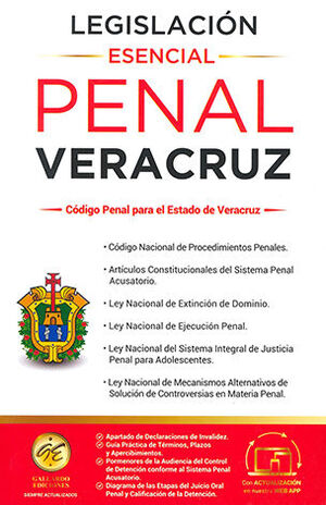 LEGISLACIÓN ESENCIAL PENAL DE VERACRUZ - 8.ª ED. 2024