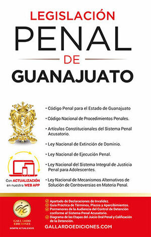LEGISLACIÓN PENAL DE GUANAJUATO - 6.ª ED. 2025