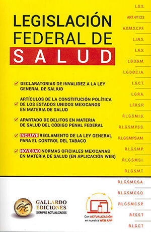 LEGISLACIÓN FEDERAL DE SALUD - 1.ª ED. 2023 (PROFESIONAL)
