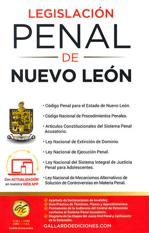 LEGISLACIÓN PENAL DE NUEVO LEÓN - 10.ª ED. 2025