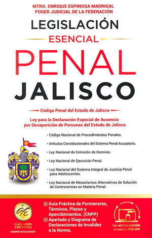 LEGISLACIÓN ESENCIAL PENAL DE JALISCO - 11.ª ED. 2025