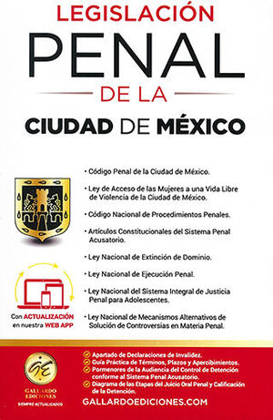 LEGISLACIÓN PENAL DE LA CIUDAD DE MÉXICO - 1.ª ED. 2024