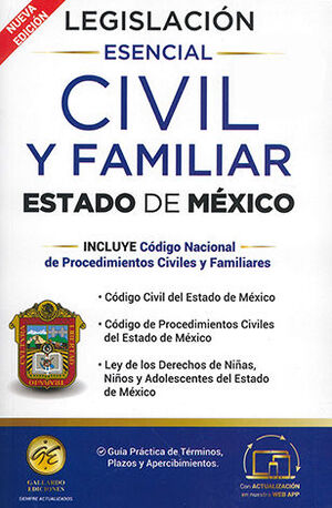 LEGISLACIÓN CIVIL Y FAMILIAR DEL ESTADO DE MÉXICO - 1.ª ED. 2024