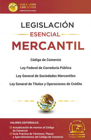 LEGISLACIÓN ESENCIAL MERCANTIL - 1.ª ED. 2025