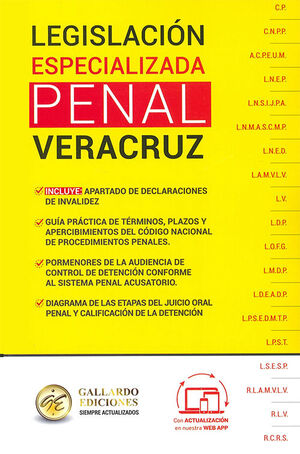 LEGISLACIÓN ESPECIALIZADA PENAL DE VERACRUZ - 1.ª ED. 2025