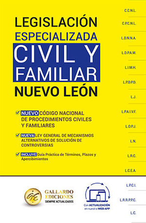 LEGISLACIÓN ESPECIALIZADA CIVIL Y FAMILIAR DE NUEVO - 1.ª ED. 2025