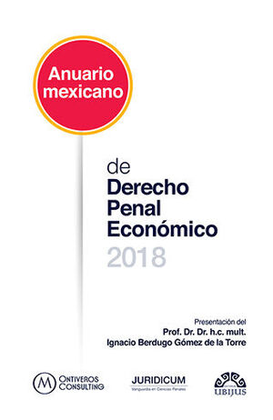 ANUARIO MEXICANO DE DERECHO PENAL ECONÓMICO 2018