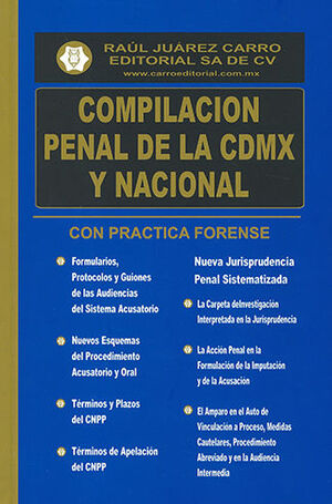 COMPILACION PENAL DE LA CDMX Y NACIONAL -	61.ª ED. 2022 (+ CD)