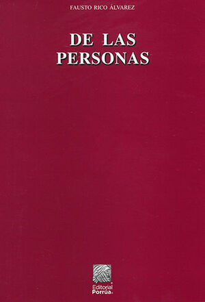 DE LAS PERSONAS - 1.ª ED. 2018, 3.ª REIMP. 2022