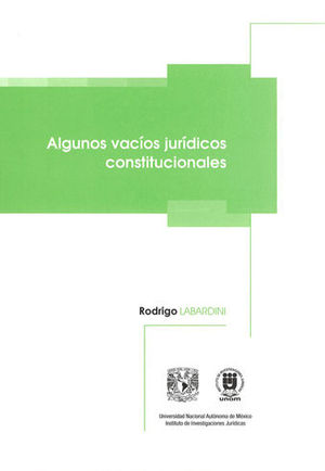 ALGUNOS VACÍOS JURÍDICOS CONSTITUCIONALES - 1.ª ED. 2019