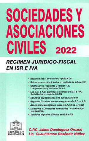 SOCIEDADES Y ASOCIACIONES CIVILES - 30.ª ED. 2022
