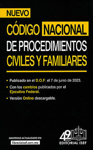CÓDIGO NACIONAL DE PROCEDIMIENTOS CIVILES Y FAMILIARES - 1.ª ED. 2024 (PROFESIONAL)