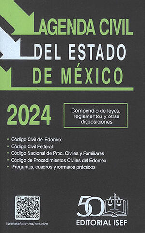 AGENDA CIVIL DEL ESTADO DE MÉXICO - 44.ª ED. 2024