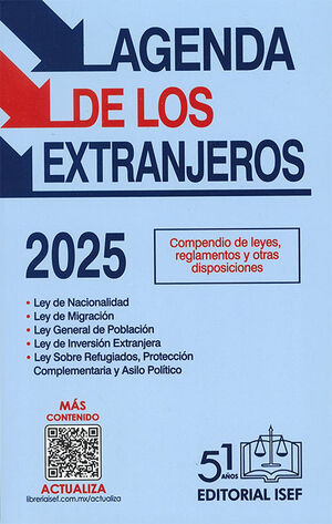 AGENDA DE LOS EXTRANJEROS - 33.ª ED. 2025  (ECONÓMICA)