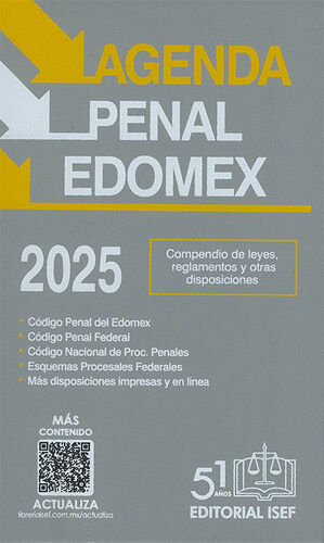 AGENDA PENAL DEL ESTADO DE MÉXICO - 41.ª ED. 2025