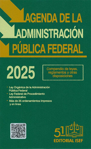 AGENDA DE LA ADMINISTRACIÓN PÚBLICA FEDERAL - 42.ª ED. 2025  (ECONÓMICA)