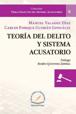 TEORÍA DEL DELITO Y SISTEMA ACUSATORIO #6 - 1.ª ED. 2017, 2.ª REIMP. 2021.  VALADEZ DÍAZ, MANUEL; GUZMÁN GONZÁLEZ, CARLOS ENRIQUE. 9786076105801 Dijuris