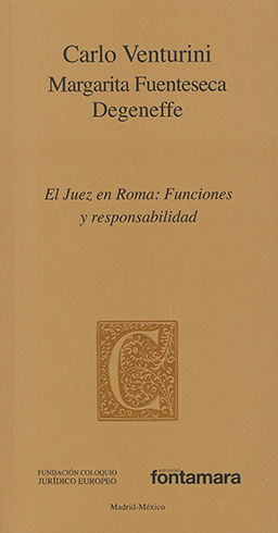 JUEZ EN ROMA: FUNCIONES Y RESPONSABILIDAD, EL - 1.ª ED. 2013