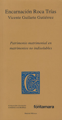 PATRIMONIO MATRIMONIAL EN MATRIMONIOS NO INDISOLUBLES - 1.ª ED. 2013