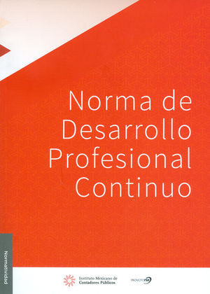 NORMA DE DESARROLLO PROFESIONAL CONTINUO