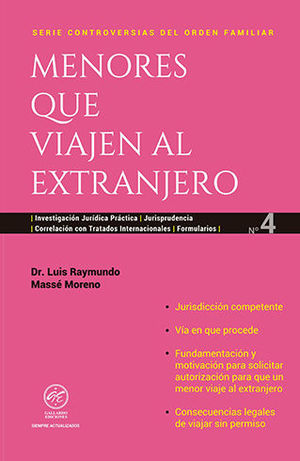 MENORES QUE VIAJEN AL EXTRANJERO - NÚM. 4 - 1.ª ED. 2025