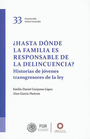 HASTA DONDE LA FAMILIA ES RESPONSABLE DE LA DELINCUENCIA? - 1.ª ED. 2018,  1.ª REIMP. 2022