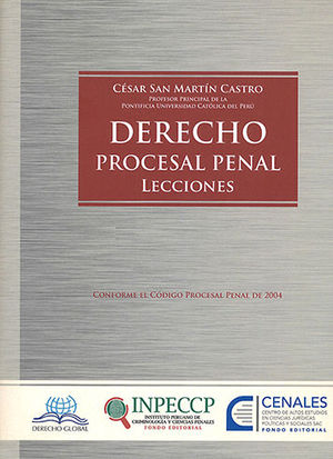 DERECHO PROCESAL PENAL - LECCIONES