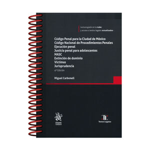 CÓDIGO PENAL PARA LA CIUDAD DE MÉXICO - 4.ª ED. 2025  (CON ARILLAS Y PASTA DURA)