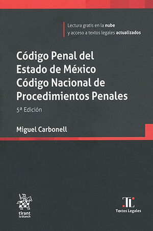 CÓDIGO PENAL DEL ESTADO DE MÉXICO, CÓDIGO NACIONAL DE PROCEDIMIENTOS PENALES - 5ª ED. 2022 (BOLSILLO)