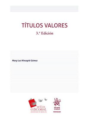 TÍTULOS VALORES - 3.ª ED. 2022