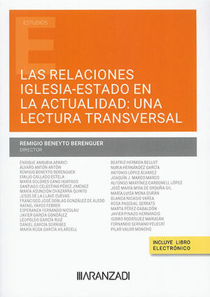 RELACIONES IGLESIA-ESTADO EN LA ACTUALIDAD: UNA LECTURA TRANSVERSAL, LAS (PAPEL + E-BOOK) - 1.ª ED. 2023