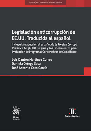 LEGISLACIÓN ANTICORRUPCIÓN DE EE.UU. - 1.ª ED. 2023