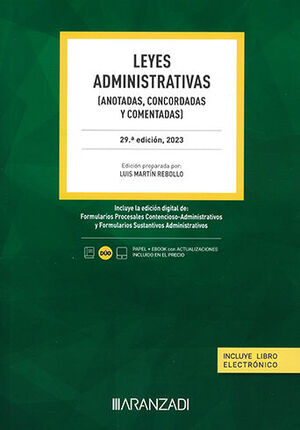 LEYES ADMINISTRATIVAS (PAPEL + E-BOOK) - 29.ª ED. 2023