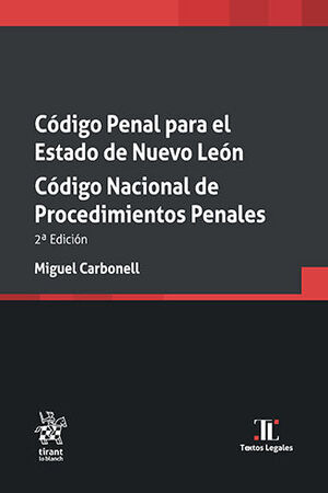 CÓDIGO PENAL PARA EL ESTADO DE NUEVO LEÓN. CÓDIGO NACIONAL DE PROCEDIMIENTOS PENALES - 2.ª ED. 2024 (BOLSILLO)