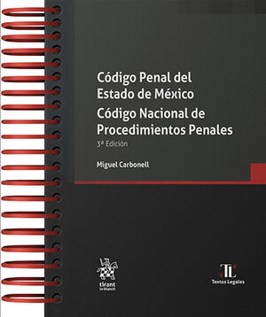 CÓDIGO PENAL DEL ESTADO DE MÉXICO. CÓDIGO NACIONAL DE PROCEDIMIENTOS PENALES - 3.ª ED. 2024 (CON ARILLAS Y PASTA DURA)