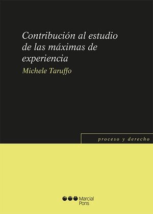 CONTRIBUCIÓN AL ESTUDIO DE LAS MÁXIMAS DE EXPERIENCIA - 1.ª ED. 2023