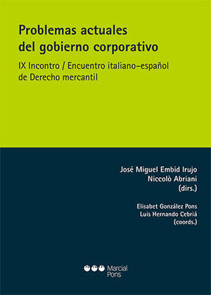 PROBLEMAS ACTUALES DEL GOBIERNO CORPORATIVO - 1.ª ED. 2024