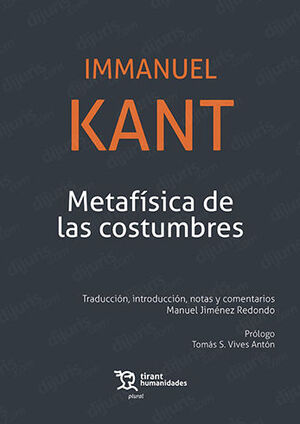 METAFÍSICA DE LAS COSTUMBRES