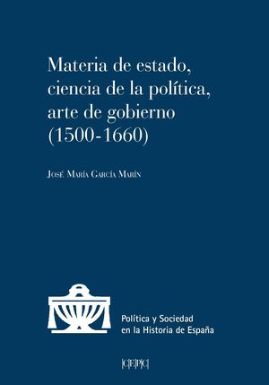 MATERIA DE ESTADO, CIENCIA DE LA POLÍTICA, ARTE DE GOBIERNO