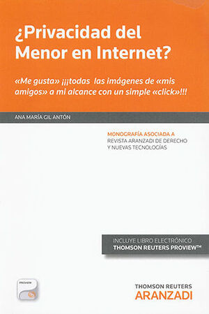 PRIVACIDAD DEL MENOR EN INTERNET? (PAPEL + E-BOOK)