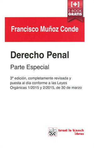 DERECHO PENAL PARTE ESPECIAL - 3.ª ED. 2015