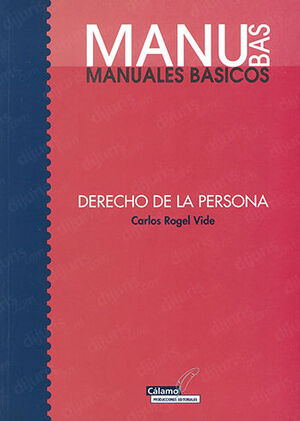 MANUALES BÁSICOS - DERECHO DE LA PERSONA - 1.ª ED. 2002