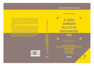 JUICIO CAMBIARIO EN LA LEY DE ENJUICIAMIENTO CIVIL (2.ª EDICIÓN), EL