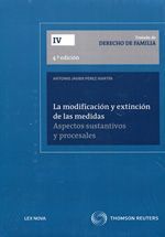 MODIFICACIÓN Y EXTINCIÓN DE LAS MEDIDAS, LA