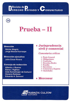 REVISTA DE DERECHO PRIVADO Y COMUNITARIO # 14 PRUEBA - II