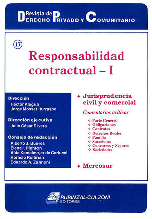 REVISTA DE DERECHO PRIVADO Y COMUNITARIO # 17 RESPONSABILIDAD CONTRACTUAL I - ED 1998