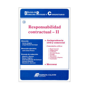 REVISTA DE DERECHO PRIVADO Y COMUNITARIO # 18 RESPONSABILIDAD CONTRACTUAL II - ED 1998
